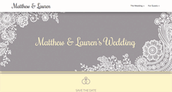 Desktop Screenshot of matthewandlauren.com